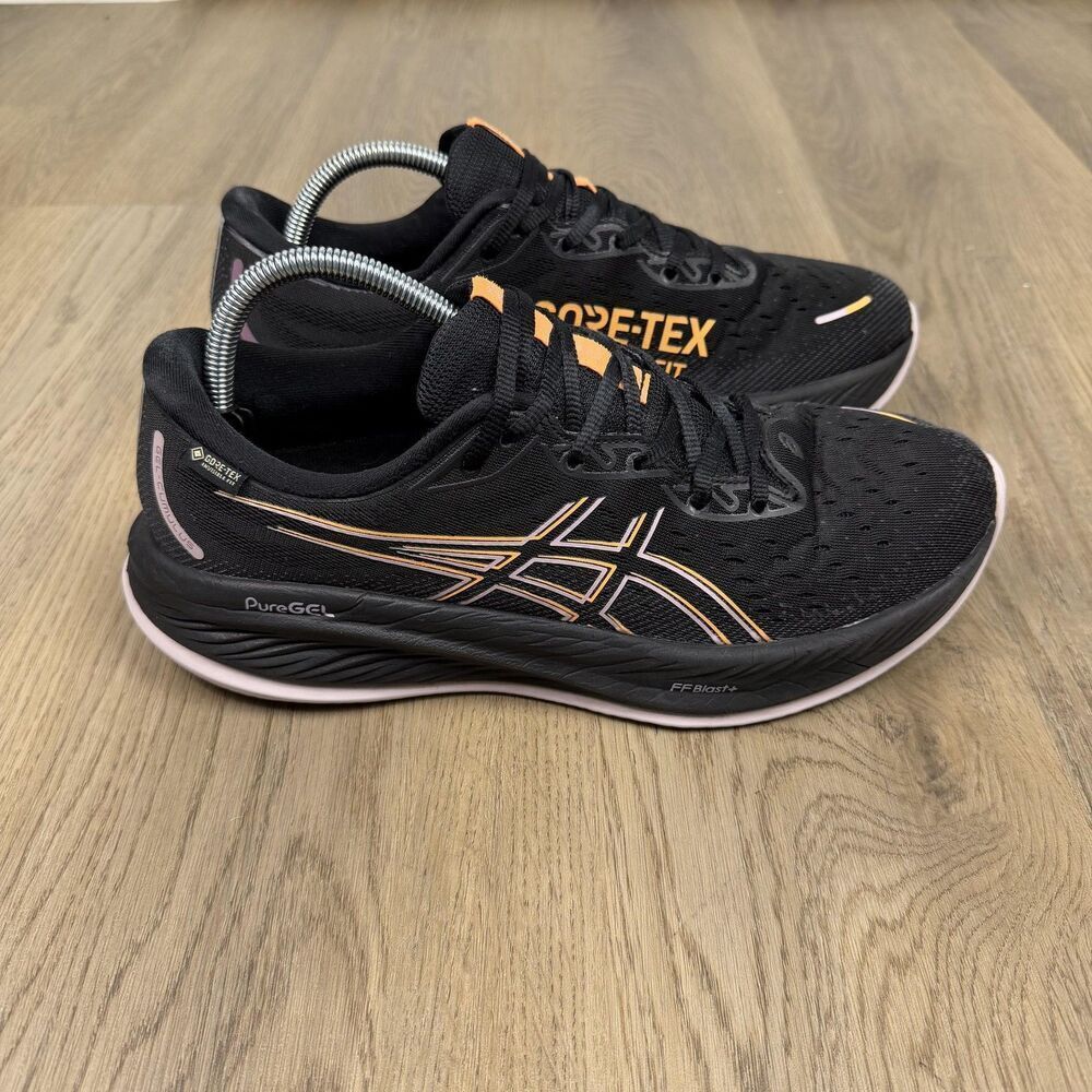 ASICS GEL-Nimbus 25 GTX Womens Size 10.5 Black Running Training Athletic Low Top